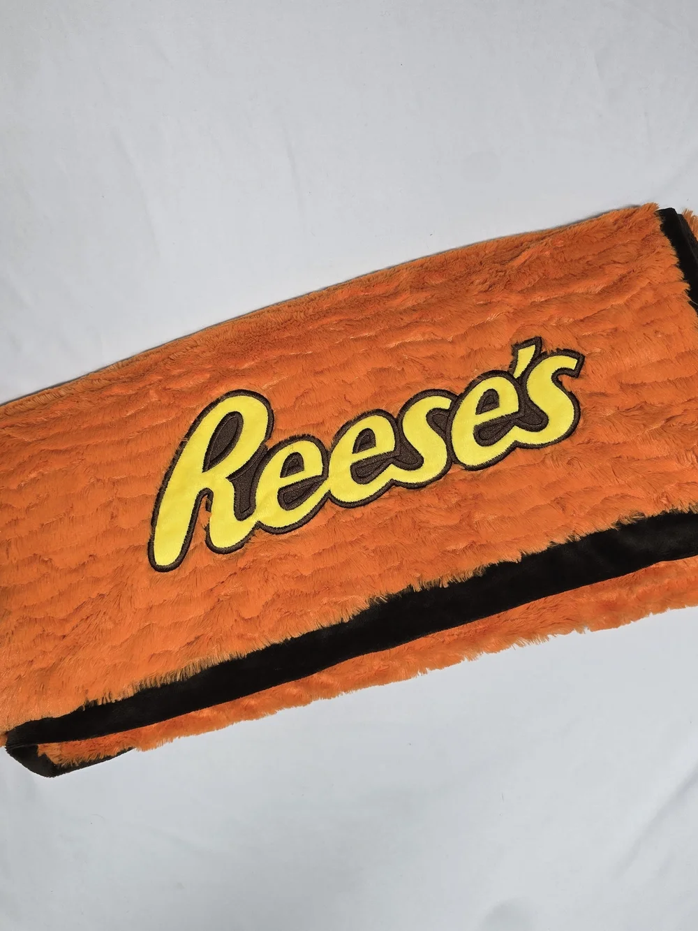 Plush Orange Throw Blanket